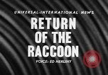 Image of raccoon coats Allentown Pennsylvania USA, 1957, second 4 stock footage video 65675069673