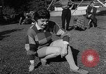 Image of raccoon coats Allentown Pennsylvania USA, 1957, second 53 stock footage video 65675069673