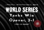 Image of 1957 World Series baseball game 1 highlights New York United States USA, 1957, second 1 stock footage video 65675069674