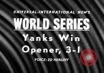 Image of 1957 World Series baseball game 1 highlights New York United States USA, 1957, second 4 stock footage video 65675069674