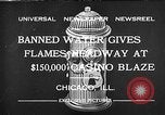 Standbild Brand bei Miralago Ballsaal Chicago Illinois USA, 1932, aus Sekunde 1 historischem Filmmaterial Videoclip 65675069701