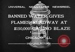 Standbild Brand bei Miralago Ballsaal Chicago Illinois USA, 1932, aus Sekunde 8 historischem Filmmaterial Videoclip 65675069701