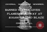 Standbild Brand bei Miralago Ballsaal Chicago Illinois USA, 1932, aus Sekunde 9 historischem Filmmaterial Videoclip 65675069701