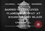 Standbild Brand bei Miralago Ballsaal Chicago Illinois USA, 1932, aus Sekunde 10 historischem Filmmaterial Videoclip 65675069701