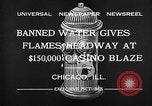 Standbild Brand bei Miralago Ballsaal Chicago Illinois USA, 1932, aus Sekunde 11 historischem Filmmaterial Videoclip 65675069701