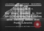Standbild Bus mit Bücher Creedmoor New York USA, 1932, aus Sekunde 13 historischem Filmmaterial Videoclip 65675069704
