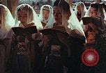 Image of worshipers at a chapel Nagasaki Japan, 1946, second 4 stock footage video 65675069727