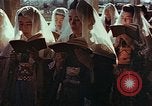 Image of worshipers at a chapel Nagasaki Japan, 1946, second 5 stock footage video 65675069727