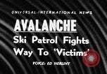 Image of avalanche on Canadian rockies Canada, 1956, second 1 stock footage video 65675069742