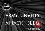Image of attack sleds Italy, 1945, second 1 stock footage video 65675069768