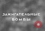 Image of Information about incendiary bombs Soviet Union, 1942, second 1 stock footage video 65675069780