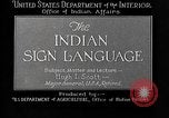 Image Indian sign language United States USA, 1931, de la seconde 5 séquences d'archives historiques vidéo 65675069787