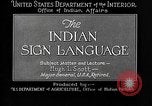 Image Indian sign language United States USA, 1931, de la seconde 10 séquences d'archives historiques vidéo 65675069787