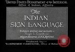 Image Indian sign language United States USA, 1931, de la seconde 12 séquences d'archives historiques vidéo 65675069787