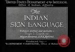 Image Indian sign language United States USA, 1931, de la seconde 14 séquences d'archives historiques vidéo 65675069787