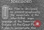 Image Indian sign language United States USA, 1931, de la seconde 33 séquences d'archives historiques vidéo 65675069787