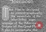Image Indian sign language United States USA, 1931, de la seconde 36 séquences d'archives historiques vidéo 65675069787