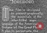 Image Indian sign language United States USA, 1931, de la seconde 39 séquences d'archives historiques vidéo 65675069787