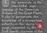 Image Indian sign language United States USA, 1931, de la seconde 49 séquences d'archives historiques vidéo 65675069787