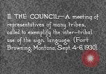 Image Native American Indian Conference sur la langue des signes Montana United States USA, 1931, de la seconde 3 séquences d'archives historiques vidéo 65675069788