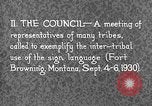 Image Native American Indian Conference sur la langue des signes Montana United States USA, 1931, de la seconde 4 séquences d'archives historiques vidéo 65675069788