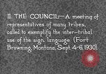 Image Native American Indian Conference sur la langue des signes Montana United States USA, 1931, de la seconde 6 séquences d'archives historiques vidéo 65675069788