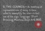 Image Native American Indian Conference sur la langue des signes Montana United States USA, 1931, de la seconde 7 séquences d'archives historiques vidéo 65675069788