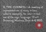 Image Native American Indian Conference sur la langue des signes Montana United States USA, 1931, de la seconde 8 séquences d'archives historiques vidéo 65675069788