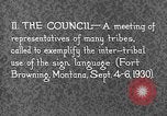 Image Native American Indian Conference sur la langue des signes Montana United States USA, 1931, de la seconde 10 séquences d'archives historiques vidéo 65675069788