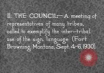 Image Native American Indian Conference sur la langue des signes Montana United States USA, 1931, de la seconde 11 séquences d'archives historiques vidéo 65675069788