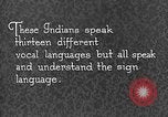 Image Native American Indian Conference sur la langue des signes Montana United States USA, 1931, de la seconde 59 séquences d'archives historiques vidéo 65675069788