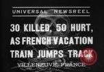 Immagine di Francese vacation in treno Villeneuve Francia, 1937, secondo 33 filmato di repertorio 65675069859