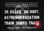 Immagine di Francese vacation in treno Villeneuve Francia, 1937, secondo 35 filmato di repertorio 65675069859