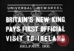 Image le roi George VI Belfast Irlande du Nord, 1937, de la seconde 4 séquences d'archives historiques vidéo 65675069863