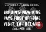 Image le roi George VI Belfast Irlande du Nord, 1937, de la seconde 7 séquences d'archives historiques vidéo 65675069863