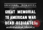 Standbild American Memorial Montfaucon Frankreich, 1937, aus Sekunde 3 historischem Filmmaterial Videoclip 65675069864