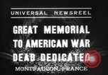 Standbild American Memorial Montfaucon Frankreich, 1937, aus Sekunde 5 historischem Filmmaterial Videoclip 65675069864