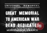 Standbild American Memorial Montfaucon Frankreich, 1937, aus Sekunde 6 historischem Filmmaterial Videoclip 65675069864