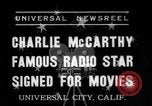 Standbild Charlie McCarthy Los Angeles California USA, 1937, aus Sekunde 1 historischem Filmmaterial Videoclip 65675069867