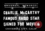 Standbild Charlie McCarthy Los Angeles California USA, 1937, aus Sekunde 6 historischem Filmmaterial Videoclip 65675069867