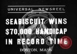 Immagine di Seabiscuit vince a Suffolk Downs Boston Massachusetts USA, 1937, secondo 1 filmato di repertorio 65675069868
