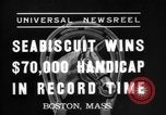 Immagine di Seabiscuit vince a Suffolk Downs Boston Massachusetts USA, 1937, secondo 3 filmato di repertorio 65675069868