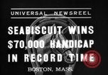Immagine di Seabiscuit vince a Suffolk Downs Boston Massachusetts USA, 1937, secondo 4 filmato di repertorio 65675069868