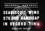 Immagine di Seabiscuit vince a Suffolk Downs Boston Massachusetts USA, 1937, secondo 5 filmato di repertorio 65675069868