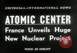 Standbild nukleare Projekt enthüllt Frankreich, 1954, aus Sekunde 20 historischem Filmmaterial Videoclip 65675069886