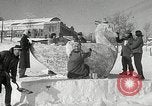Image de sculpture sur neige Lake Placid New York USA, 1954, de la seconde 8 séquences d'archives historiques vidéo 65675069892