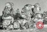 Image de sculpture sur neige Lake Placid New York USA, 1954, de la seconde 20 séquences d'archives historiques vidéo 65675069892