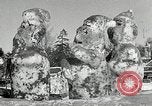 Image de sculpture sur neige Lake Placid New York USA, 1954, de la seconde 21 séquences d'archives historiques vidéo 65675069892
