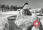 Image de sculpture sur neige Lake Placid New York USA, 1954, de la seconde 29 séquences d'archives historiques vidéo 65675069892