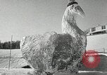 Image de sculpture sur neige Lake Placid New York USA, 1954, de la seconde 38 séquences d'archives historiques vidéo 65675069892